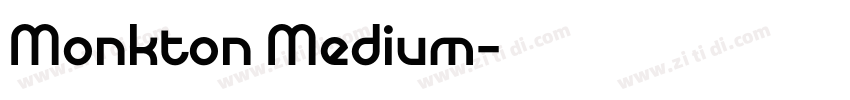 Monkton Medium字体转换